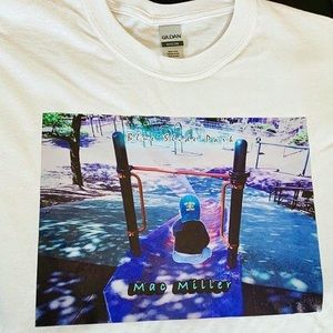 Mac Miller Baby Blue Slide Graphic Tee